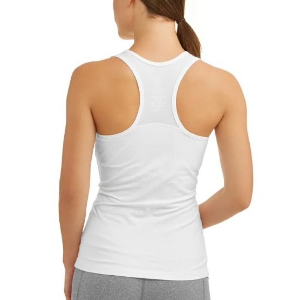 Athletic Works White V-Neck Racerback Back Mesh Athletic Tank Top XXL - Picture 2 of 6